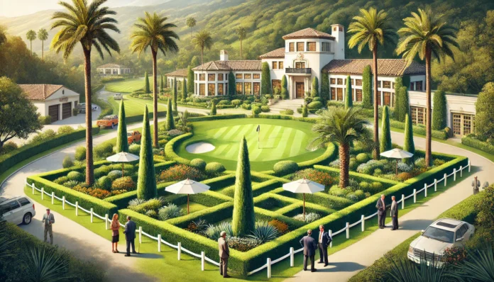 montecito country club landscaping easement dispute